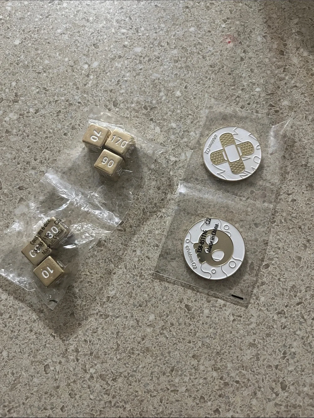 Pokémon Metal Coins & Dice